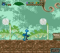 In-game screen of the game Bug's Life, A on Sega Megadrive