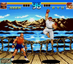 In-game screen of the game Top Fighter 2000 MK VIII on Sega Megadrive