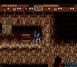 In-game screen of the game 3 Ninjas Kick Back on Sega Megadrive