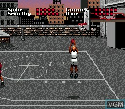 In-game screen of the game Barkley - Shut Up and Jam! on Sega Megadrive