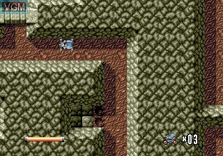 In-game screen of the game Blaster Master 2 on Sega Megadrive