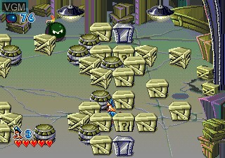 In-game screen of the game Bonkers on Sega Megadrive
