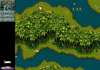 In-game screen of the game Cannon Fodder on Sega Megadrive
