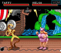In-game screen of the game ClayFighter on Sega Megadrive