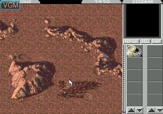 In-game screen of the game Command & Conquer on Sega Megadrive