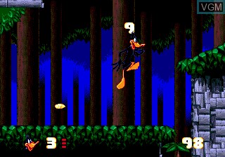 In-game screen of the game Daffy Duck in Hollywood on Sega Megadrive