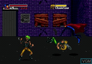 In-game screen of the game Death and Return of Superman, The on Sega Megadrive