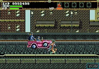 In-game screen of the game El.Viento on Sega Megadrive