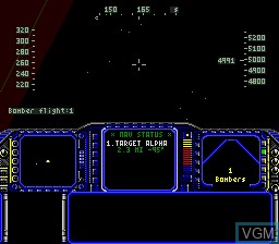 In-game screen of the game F-117 Stealth - Operation Night Storm on Sega Megadrive
