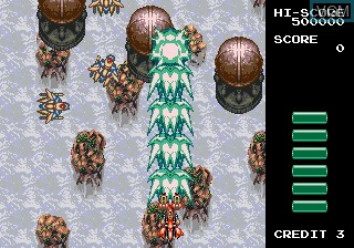 In-game screen of the game Grind Stormer on Sega Megadrive