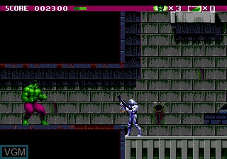 In-game screen of the game Incredible Hulk, The on Sega Megadrive