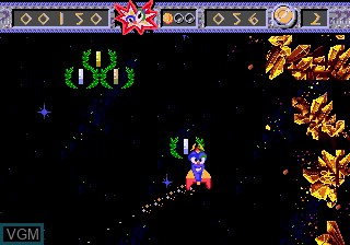In-game screen of the game Izzy's Quest for the Olympic Rings on Sega Megadrive