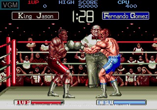 In-game screen of the game James 'Buster' Douglas Knockout Boxing on Sega Megadrive
