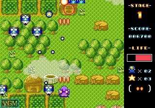 In-game screen of the game Magic Girl on Sega Megadrive