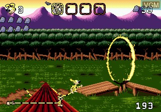 In-game screen of the game Marsupilami on Sega Megadrive