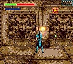 In-game screen of the game MK 5 - Mortal Combat - SubZero on Sega Megadrive