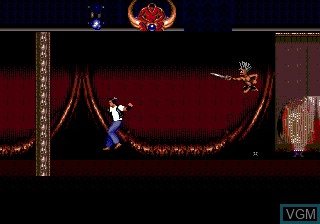 In-game screen of the game Nightmare Circus on Sega Megadrive