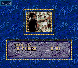 In-game screen of the game Pele! on Sega Megadrive