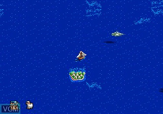 In-game screen of the game Pirates! Gold on Sega Megadrive