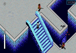 In-game screen of the game Predator 2 on Sega Megadrive