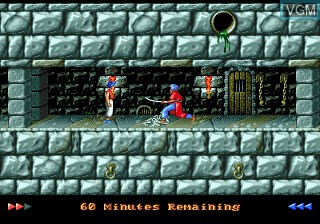 In-game screen of the game Prince of Persia on Sega Megadrive