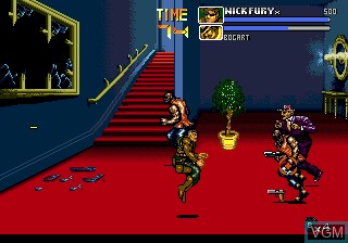 In-game screen of the game Punisher, The on Sega Megadrive
