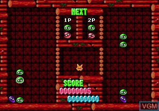 In-game screen of the game Puyo Puyo on Sega Megadrive