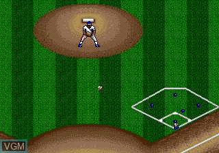 In-game screen of the game R.B.I. Baseball '93 on Sega Megadrive