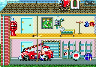 In-game screen of the game Richard Scarry's Busytown on Sega Megadrive