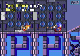 In-game screen of the game Sonic and Crackers on Sega Megadrive