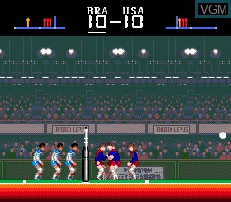 In-game screen of the game Super Volleyball on Sega Megadrive