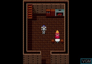 In-game screen of the game Sword of Vermilion on Sega Megadrive