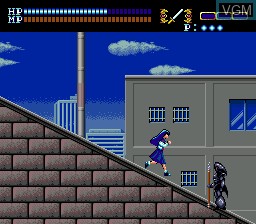 In-game screen of the game Valis on Sega Megadrive