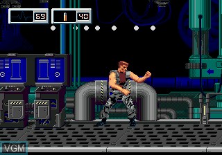 In-game screen of the game X-Perts on Sega Megadrive