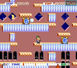 In-game screen of the game Teddy Boy Blues on Sega Megadrive