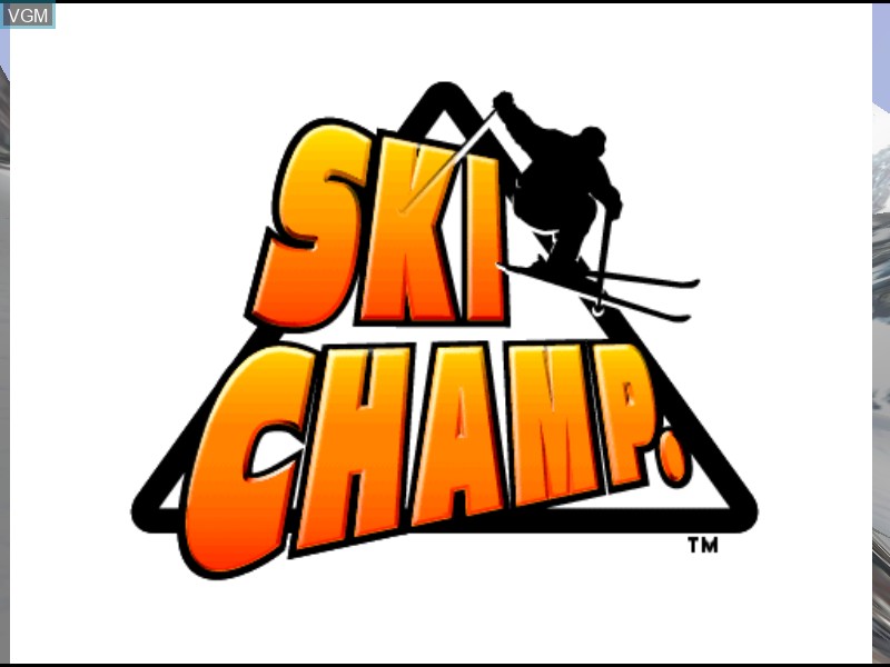 Title screen of the game Ski Champ on Model 3