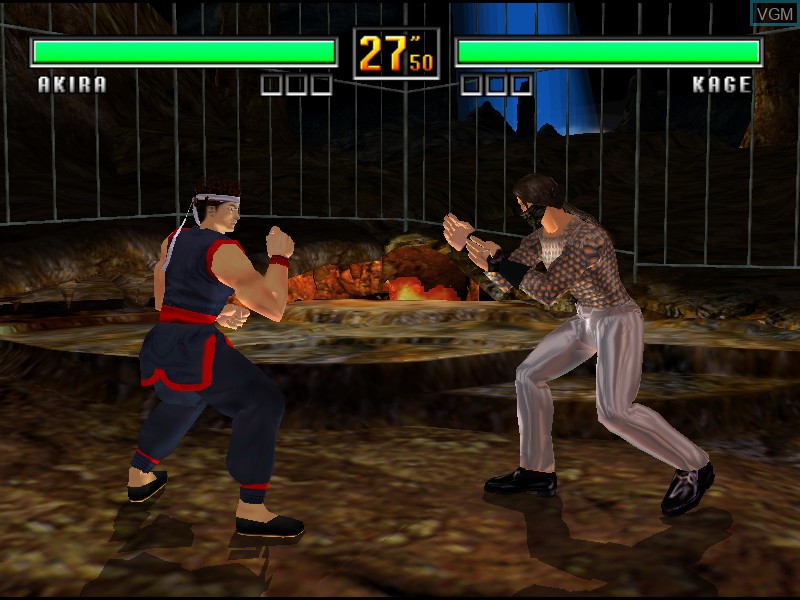 In-game screen of the game Virtua Fighter 3 on Model 3