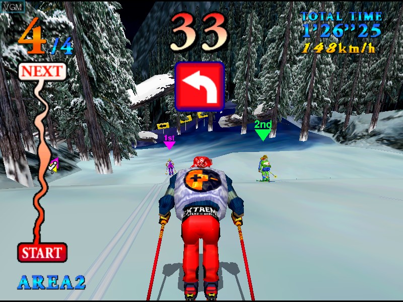 In-game screen of the game Ski Champ on Model 3