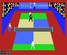 In-game screen of the game Super Tennis on MSX