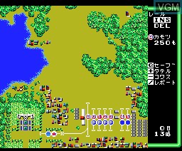 In-game screen of the game A-Train on MSX2
