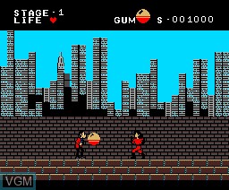 In-game screen of the game Arsene Lupin 3rd 2 - Babiron No Ougon Densetsu on MSX2
