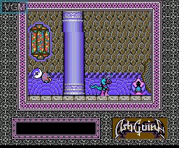 In-game screen of the game Ashguine on MSX2