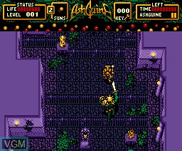 In-game screen of the game Ashguine 2 on MSX2