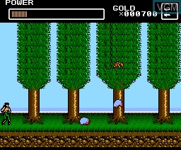 In-game screen of the game Deep Forest on MSX2