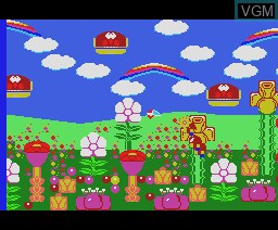 In-game screen of the game Fantasy Zone II - The Tears of Opa-Opa on MSX2