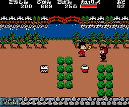 In-game screen of the game Ganbare Goemon on MSX2