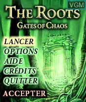 Title screen of the game Roots, The - Gates of Chaos on Nokia N-Gage