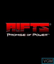 Title screen of the game Rifts - Promise of Power on Nokia N-Gage