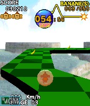 In-game screen of the game Super Monkey Ball on Nokia N-Gage