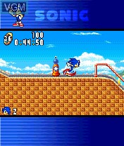 In-game screen of the game Sonic N on Nokia N-Gage